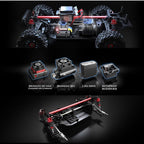 MJX - HYPER GO 1/14 Brushless High-Speed RC Car Vehicle Models 60-75km/h 3SBattery | 2.4Ghz Off-Road RC Truck | Front and Rear Bone dog shaft is Metal Version | various terrain 4 WHEEL DRIVE |Suitable Ages 14+ (Multicolour)