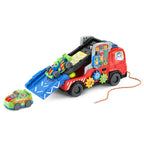 Vtech 3-in-1 Musical Car Carrier Truck Toy with Repair Center, Pull-Along Cord & 2 Race Cars for Toddlers (12–36 Months)