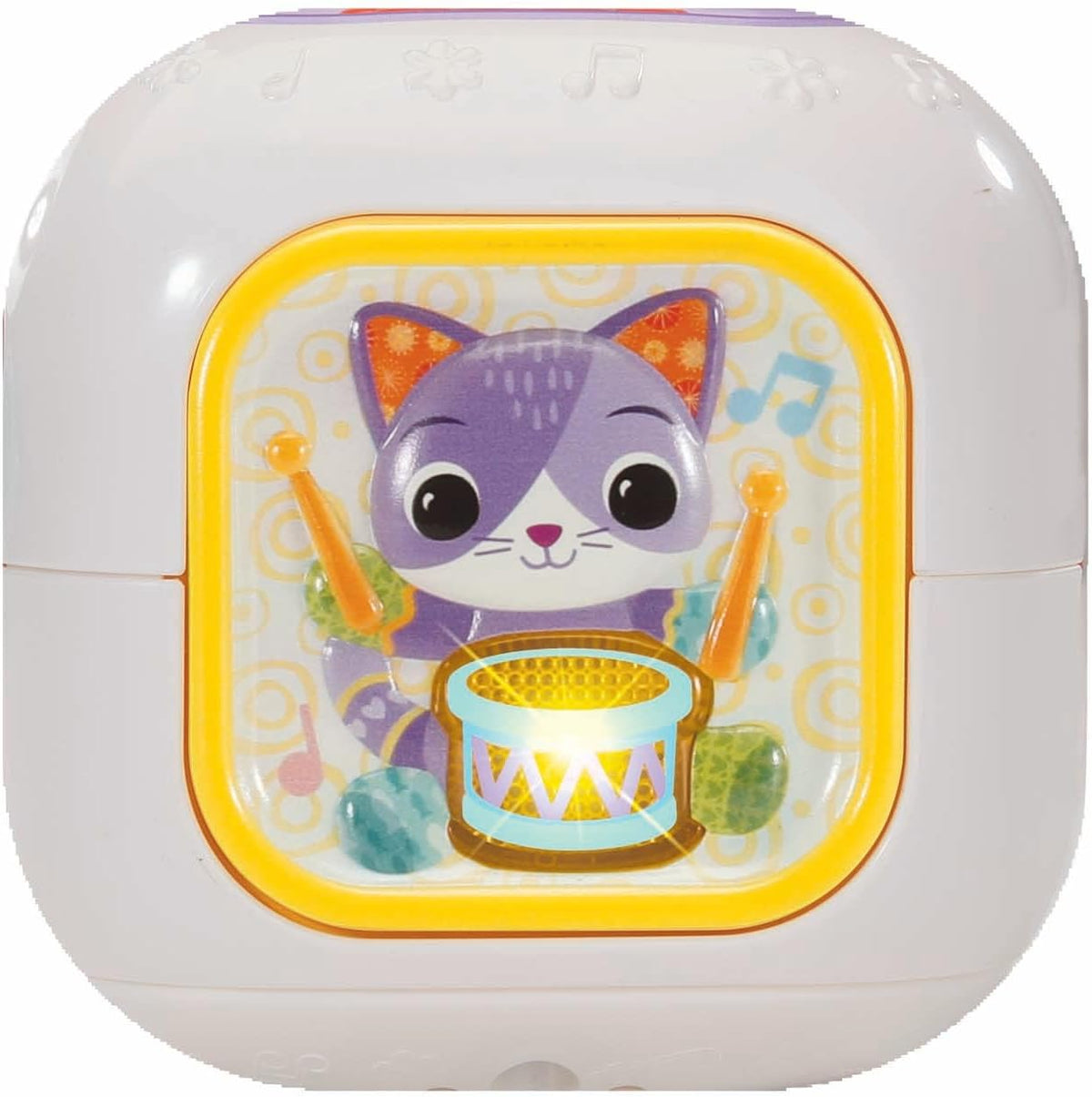 VTech Baby Sensory Sounds Musical Cube – Interactive Baby Toy with Nursery Rhymes, Classical Tunes & Textured Manipulatives | Teaches Animals & Instruments | For Ages 3–18 Months+