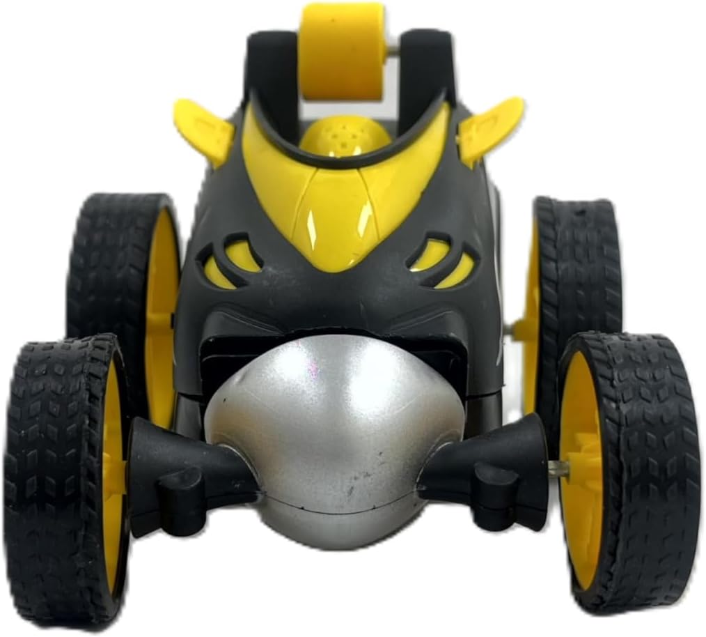 D-Power 1:18 2.4G R/C Mini Stunt Car 360 Degree Rolling Mini Tumbling Stunt Car – Yellow | Ideal for Ages 3+ up