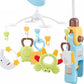 Baby Crib Mobile with Music & Remote – 360° Rotating Hanging Rattle Toy Set for Newborns, Adjustable Stand, Soothing Melodies for 0-12 Months (Blue)
