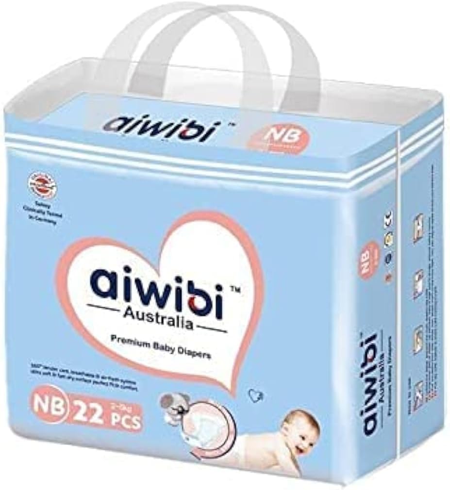 Aiwibi New Born Premium Baby Diaper 22pcs (2-5kg)