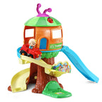 VTech CoComelon Go! Go! Smart Wheels Treehouse Track Set, Spiral Ramp & SmartPoint Songs, Ages 1.5 – 5 Years