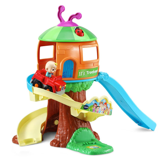 VTech CoComelon Go! Go! Smart Wheels JJ’s House Track Set, Interactive Songs & SmartPoint, Ages 1.5 – 5 Years