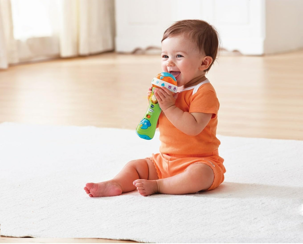 VTech Toddler Microphone – Early Learning Music Toy with Voice Effects, Lights & Animal Sounds | Developmental Fun for  Boys & Girls Ages 1 to 3