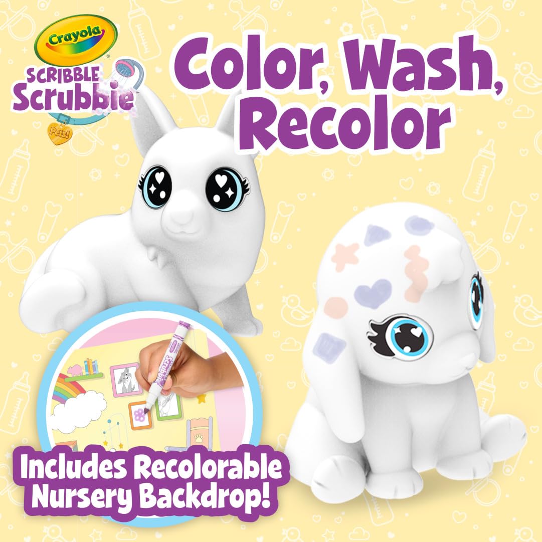 Crayola Scribble Scrubbie Pets Blue Lagoon Playset, Pet Toys For Girls & Boys, Gifts For Kids Ages 3+