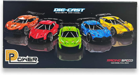 D-Power Diecast Pull Back with Sounds – 1:32 scale (Gray) | Pull Back with music, Battery Requires 3 button Cell | Perfect gifts for ages 3+ up
