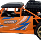 D-Power 1:18 R/C 4WD 27Mhz Spray Runner Car Remote Control Sand Monster Four Wheel Drive Rock Climber High-Speed – Orange | Ages 6+ up