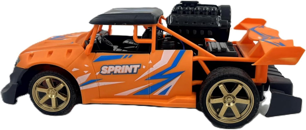 D-Power 1:18 R/C 4WD 27Mhz Spray Runner Car Remote Control Sand Monster Four Wheel Drive Rock Climber High-Speed – Orange | Ages 6+ up