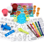 Crayola Silly Scents Ice Cream Parlor Play Set – DIY Scented Dough & Craft Kit with 17 Molds, Scooper, Cones, Scented Markers & Play Mat | Non-Toxic Creative Toy for Kids Ages 4+