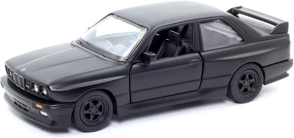 D-Power 1:36 Diecast BMW M3 E30 (1986-1991) Matte Black – Collectible Miniature Car Model
