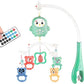 Baby Crib Mobile with Music & Remote – 360° Rotating Hanging Rattle Toy Set for Newborns, Adjustable Stand, Soothing Melodies for 0-12 Months (Green)
