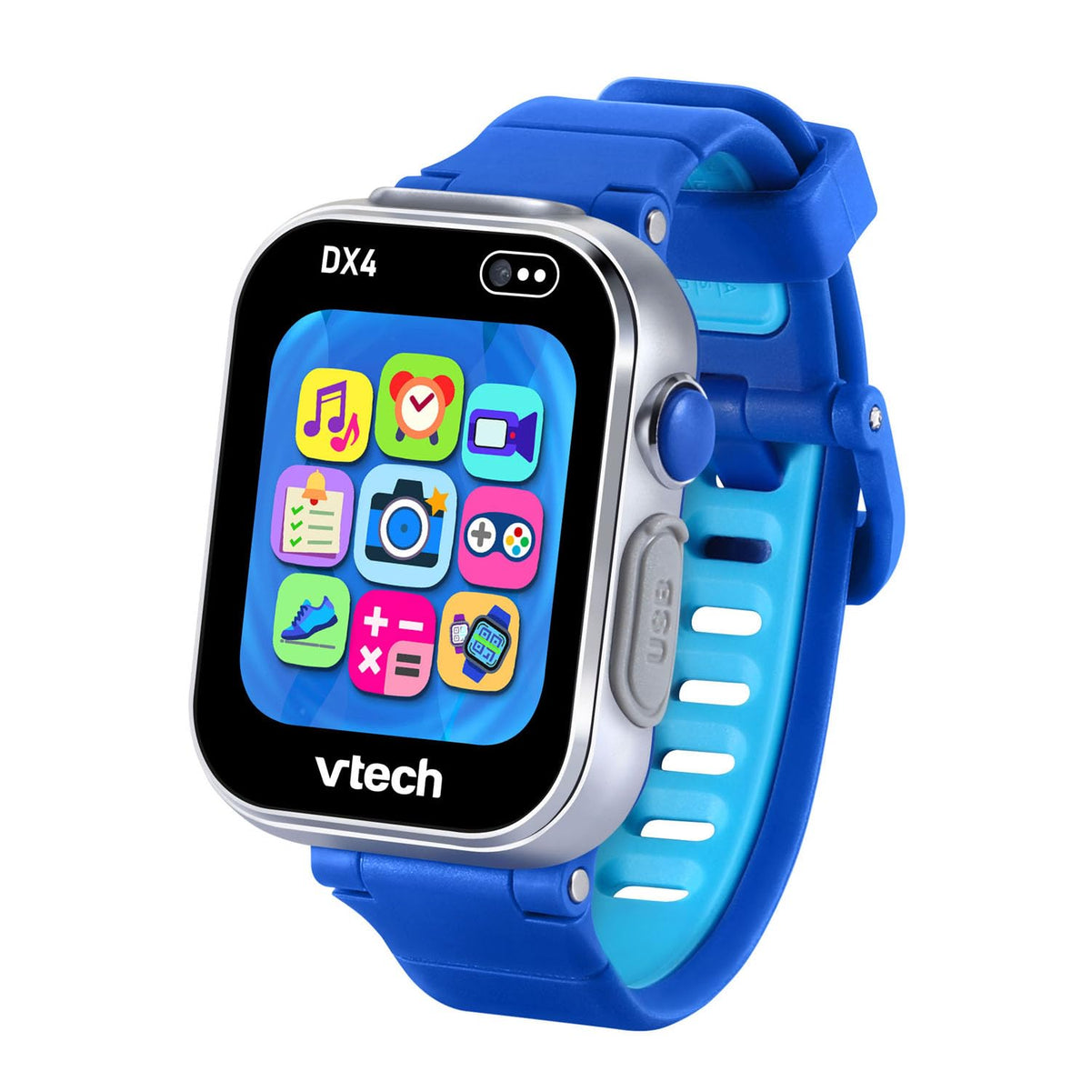 VTech KidiZoom Smartwatch DX4 Blue - Camera & Games, Video Recorder, Voice Changer