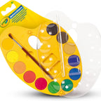 Crayola Watercolour Paint Set for Kids – 12 Washable Paints with Brush & Lockable Palette | Non-Toxic Art Supplies for Painting, School & Creative Activities