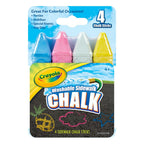 Crayola Sidewalk Chalk, Multicolor with 4 chalks