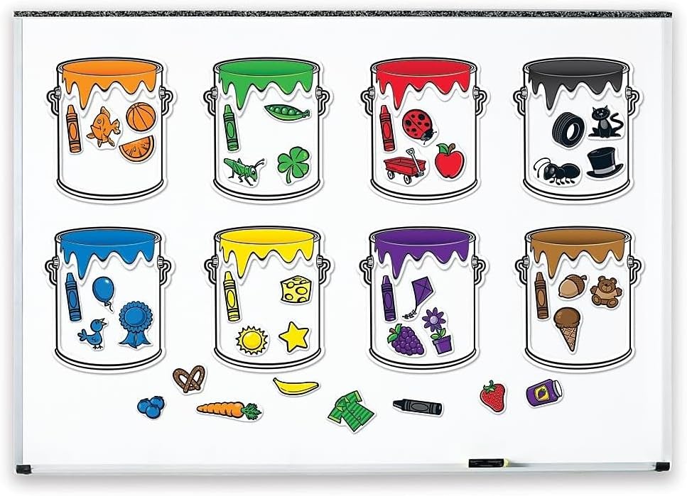 LR-MAGNETIC PAINT CAN COLOUR SORTING SET
