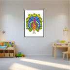 Unikplay Doodle Colouring Kit – Birds | Creative Art & Craft Set with Posters, Markers & Stickers for Kids