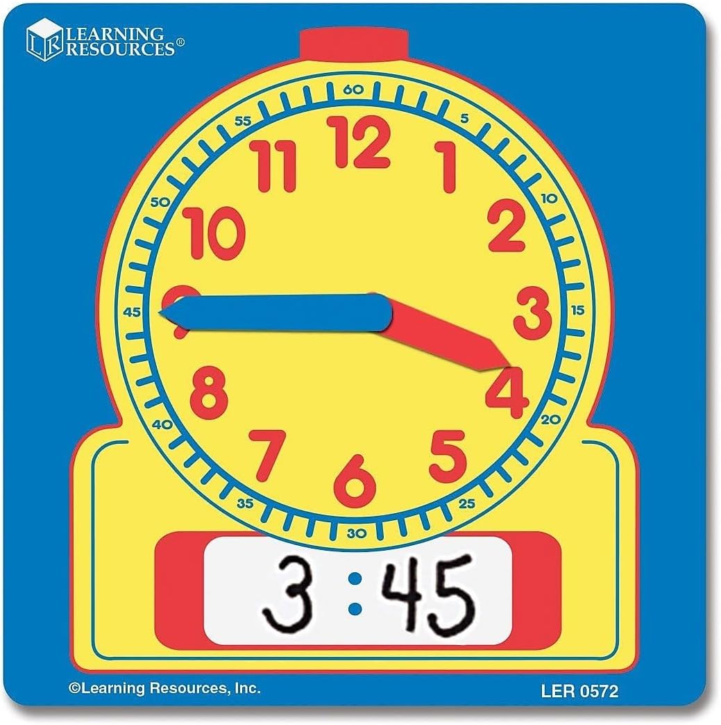Write & Wipe Student Clocks (Set of 10)