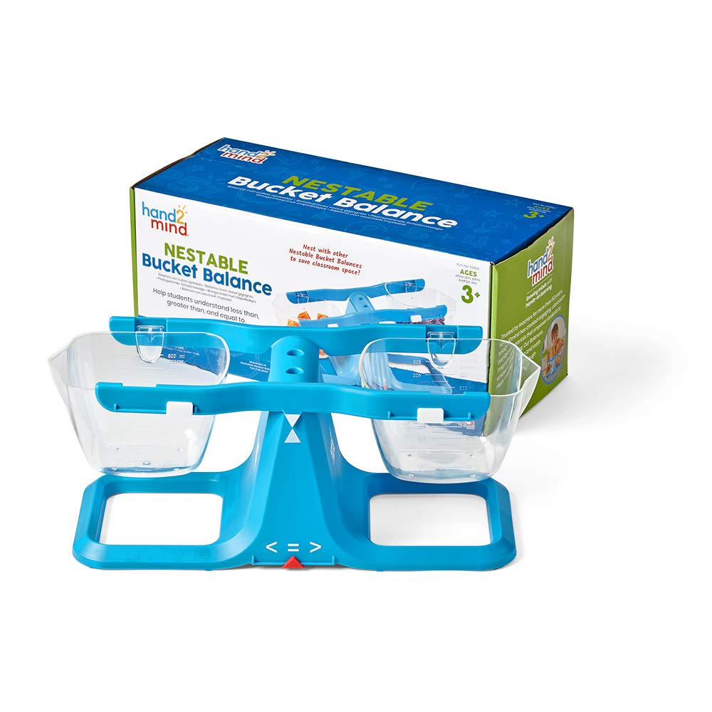 hand2mind Learning Resources 93402 Nestable Bucket Balance, Multi