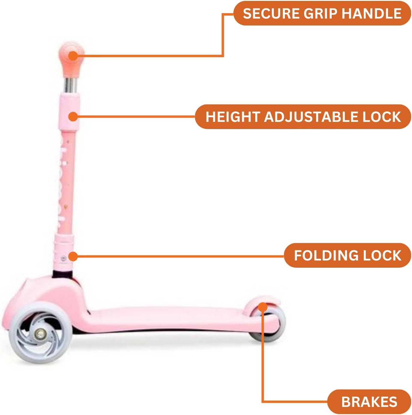 CHIPMUNK FOLDING SCOOTER-PINK