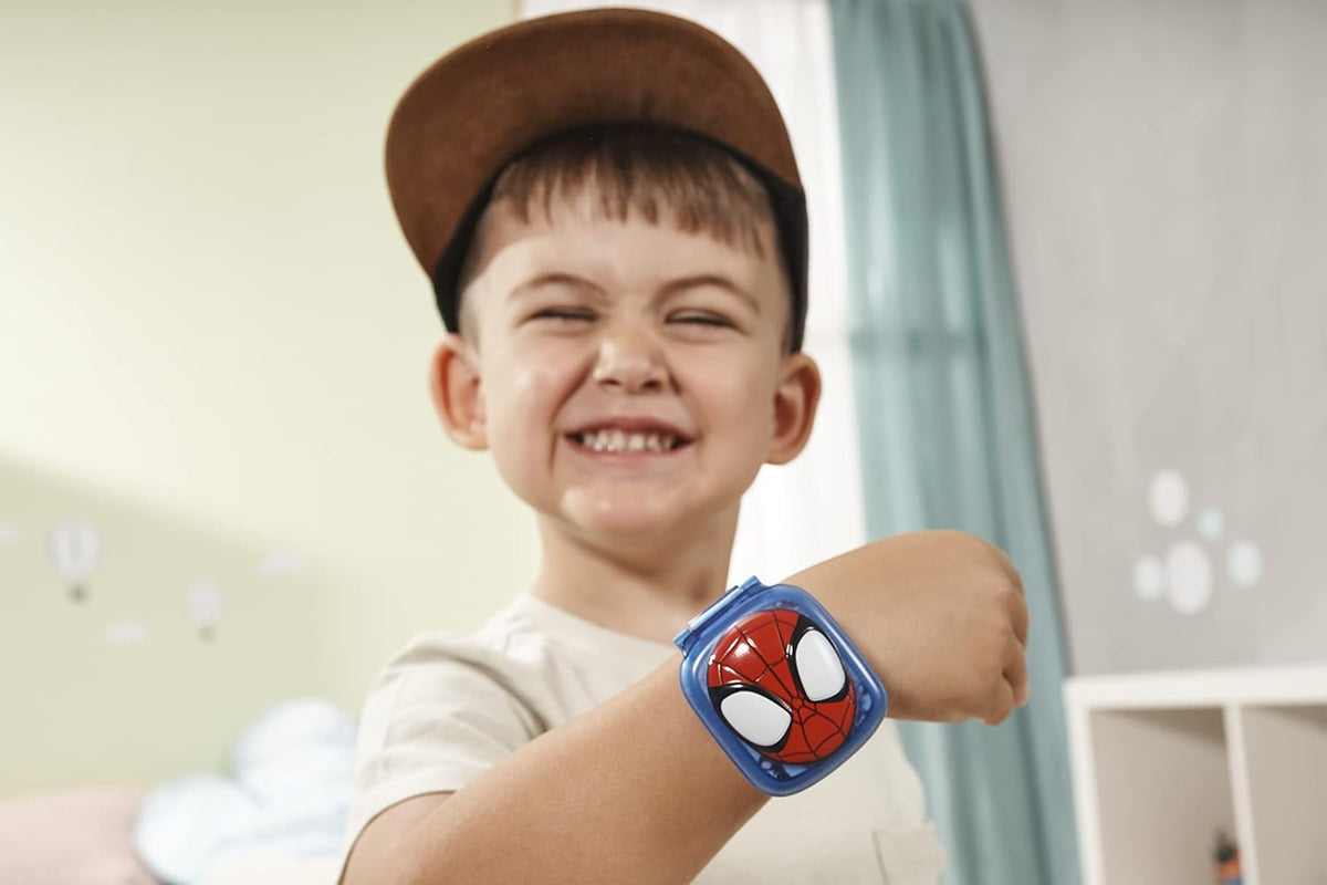 Vtech -  Spidey and His Amazing Friends - Spidey Learning Watch (Multicolour ) | Watch includes nine digital clock faces, a stopwatch, a timer, a cuckoo clock, and an alarm with a choice of alarm tones | Ideal 3 to 6 years