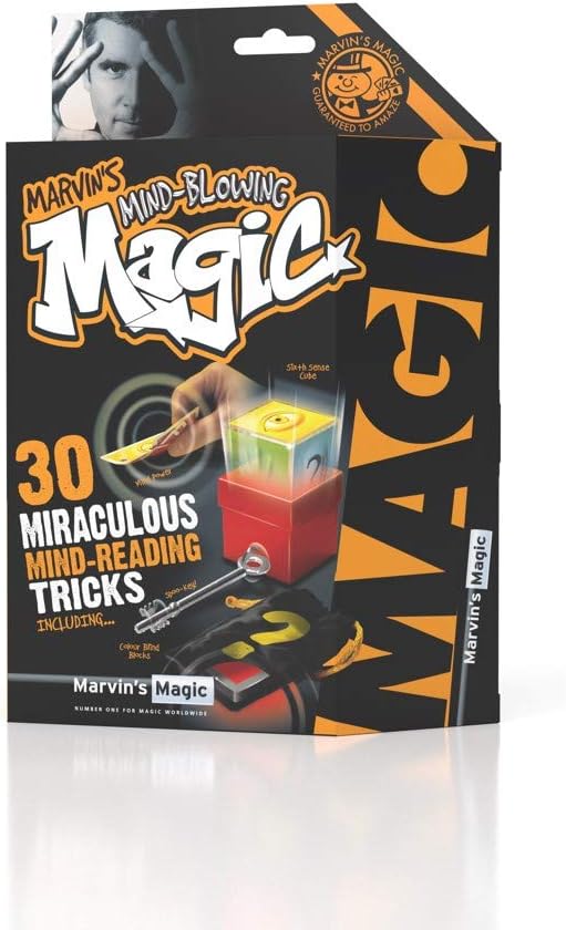 Marvin’s Mind Blowing Magic – 30 Miraculous Mind Reading Tricks | Mentalism Magic Set with Online Video Access