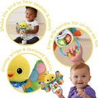 VTech Baby Rattle & Shake Birdie, Sensory Toy with Music, Sounds, Colours, Lights, Interactive Gift for Boys & Girls 3, 6, 12, 18 Months +, English Version