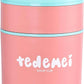 Double Soup Bowl Insulated Lunch Container Thermos Steel Food Jar with Spoon Stainless Steel 2 Compartment Leak Proof Airtight Lunch Container for Hot and Cold Food 710ml (Pink)