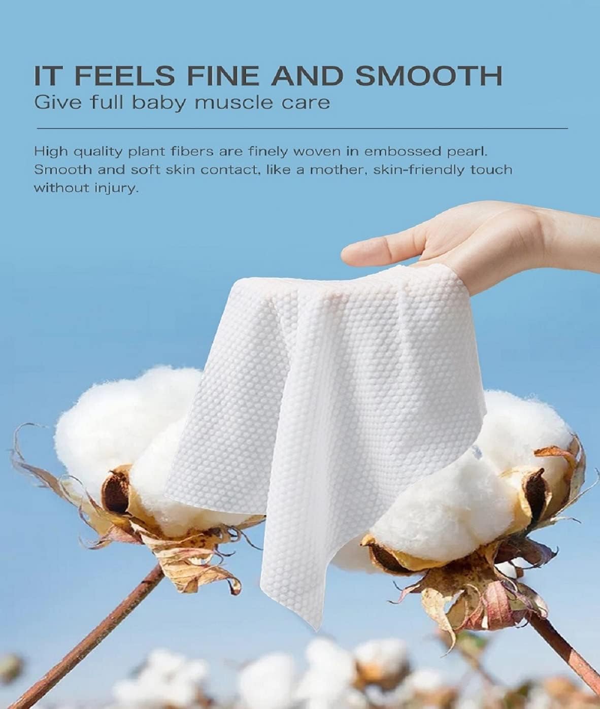 Aiwibi Soft Care Baby Wet Wipes (Fragrance free)- Pack of 3 Pouches x 80Sheets, 240 Wipes