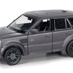 D-Power 1:36 Diecast Land Rover Range Rover Sport – Matte Black, Pull Back, Collectible SUV Model Car