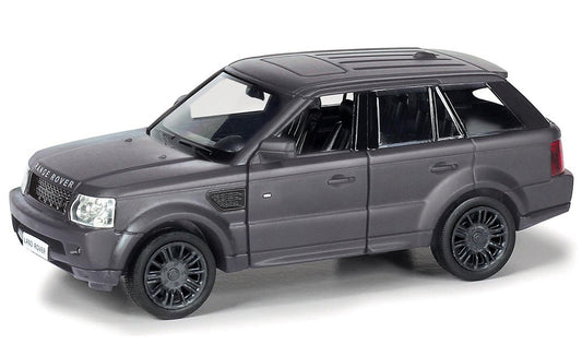 D-Power 1:36 Diecast Land Rover Range Rover Sport – Matte Black, Pull Back, Collectible SUV Model Car
