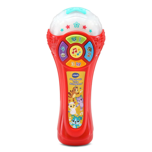 Vtech - Sing- Song Microphone - Multicolour | It has four animal buttons to introduce the animals, their sounds, and their numbers. | suitable ages 12m + up