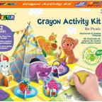 Avenir Crayon Activity Kit - Go Picnic | Thoughtfully Designed Crayons for Little Hands, Mess-Free and Durable | Safe and Eco-Friendly Natural Beeswax Crayons for Kids 3+