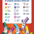 Crayola - Mini Stamper Markers, 16 Count| Perfect for art projects, classroom activities | Multicolor