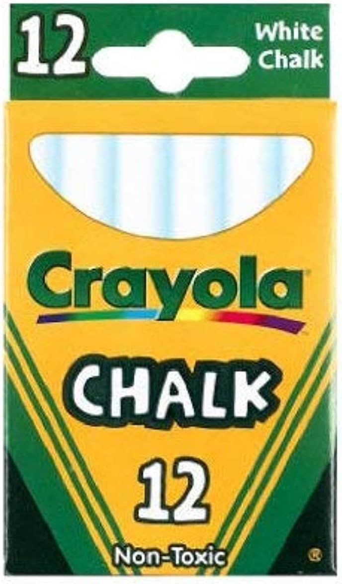 12 ANTI DUST CHALKS-WHITE