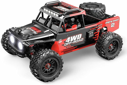 MJX - HYPER GO 1/14 Brushless High-Speed RC Car Vehicle Models 60-75km/h 3SBattery | 2.4Ghz Off-Road RC Truck | Front and Rear Bone dog shaft is Metal Version | various terrain 4 WHEEL DRIVE |Suitable Ages 14+ (Multicolour)