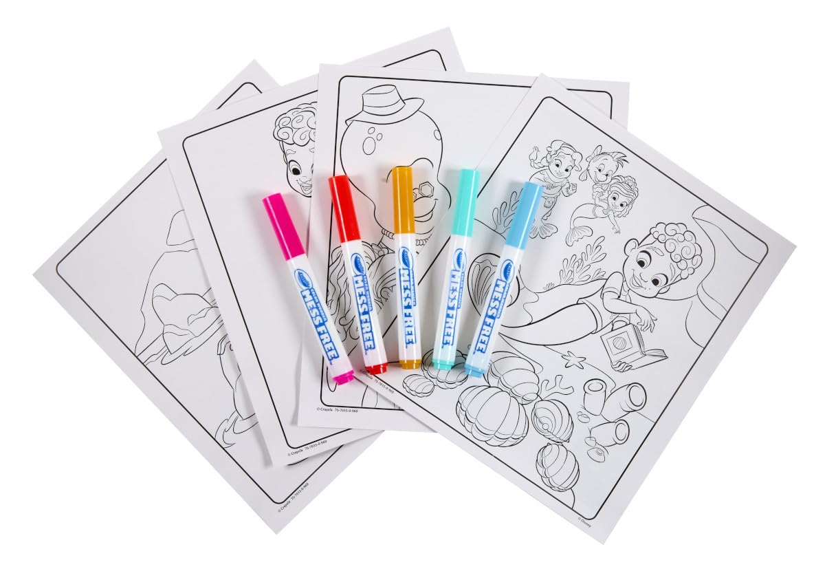Crayola Color Wonder Ariel Mess-Free Coloring Set – Disney Junior, Travel Activity for Toddlers, Ages 3+