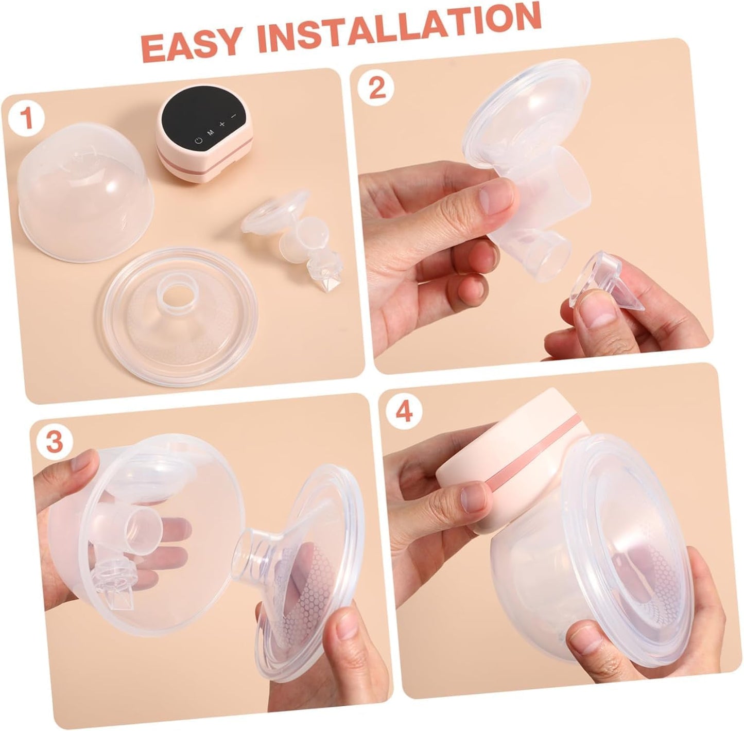 Noiseless Wearable Breast Pump