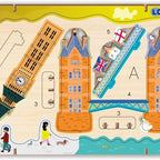 Avenir - Let’s Travel Together 3D Cityscape Puzzle – London Wooden DIY Model Kit | Build Famous Landmarks with Illustrated Guide | Educational Travel Gift for Kids & Adults