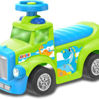 My First Foot to Floor Dino – Multicolour | Toddler Walker Foot to Floor Slider | Hidden Storage Space, Moveable Steering Wheel & Squeaky Horn | Pre-School & Nursery Walking Aid | Ages 1+