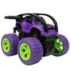 D-Power - Friction Inertia Off-Road Car - Purple | Roll Over Stunt Car, No Batteries, Perfect Kids Gift | 3+