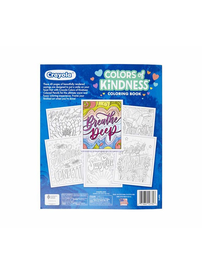 40-Page Coloring Book, Colors of Kindness