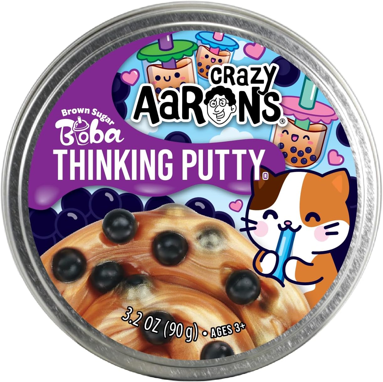Brown Sugar Boba - Full Size 4"
Thinking Putty Tin