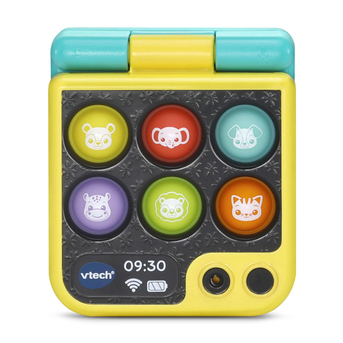 VTech Folding Phone & Keys – Baby’s First Gadget Set with Light-Up Buttons, Poppers, Teether, Music & Sensory Play for Infants 6M+
