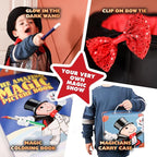 Marvin’s Magic Mini Dress Up Set – Kids Magician Costume & Magic Props Kit with Hat, Cape, Glow Wand & AR Bunny