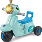 Vtech - 2-IN-1 Ride & Balance Scooter - Multicolour | Easily transforms from trike to balance bike. Interactive headlights and roller maps | Suitable ages 12m + up