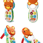 Vtech - Peek-A-Boo Musical Phone - Multicolour | Colourful phone features 4 press buttons introducing feelings, numbers, colours, and first words.| suitable ages 3+ up