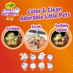 Crayola Scribble Scrubbie Pets Dinosaur Waterslide, Dinosaur Toys for Kids, Pet Grooming Toy, Gifts for Boys & Girls, Ages 3+