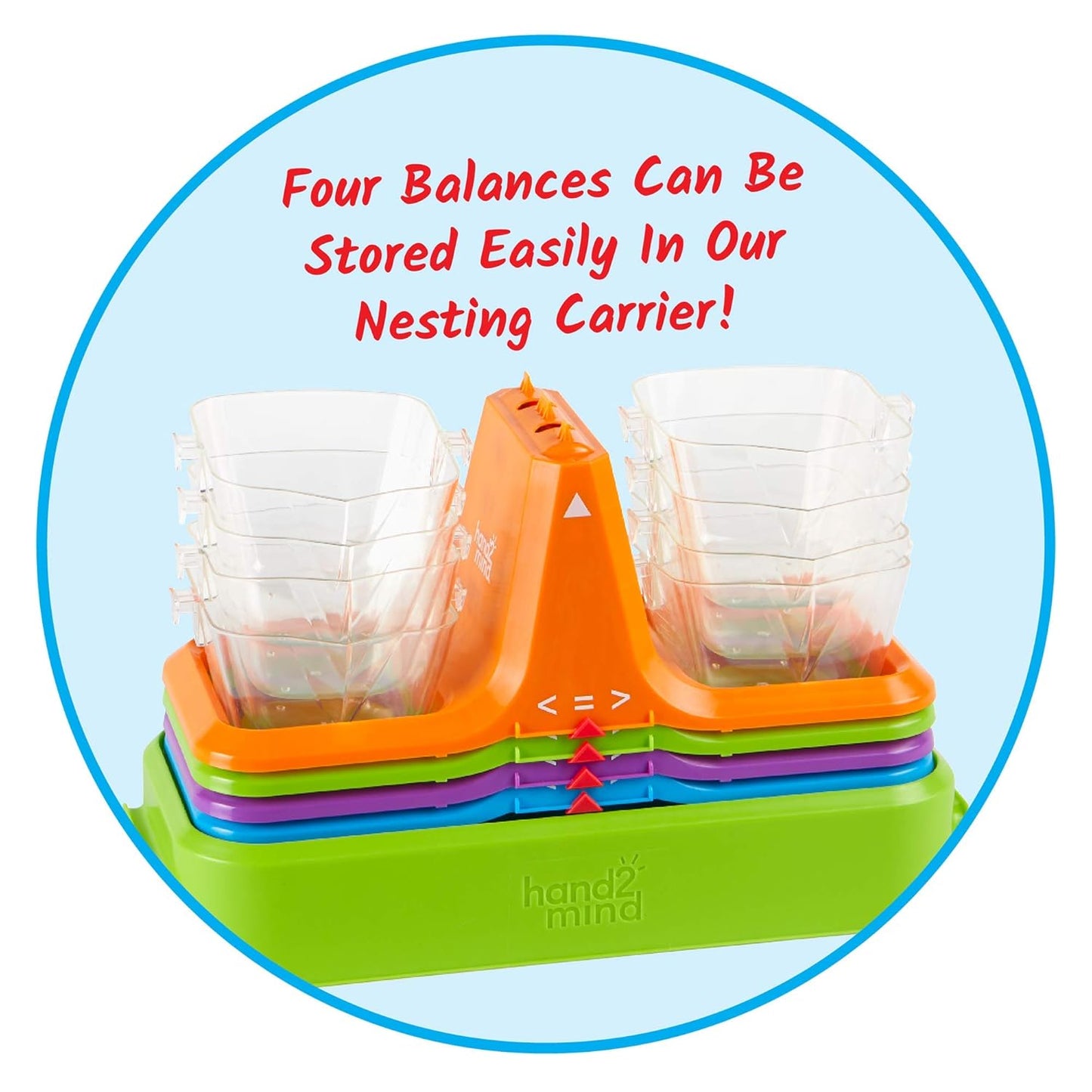LR-NESTABLE BUCKET BALANCES  (SET OF 4)