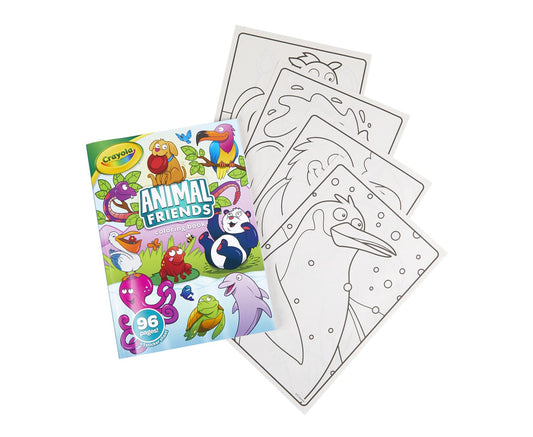 Crayola - Animal Friends Coloring Book, 16 Pages | A variety of animal-themed illustrations designed for coloring | Ideal for ages 3+
